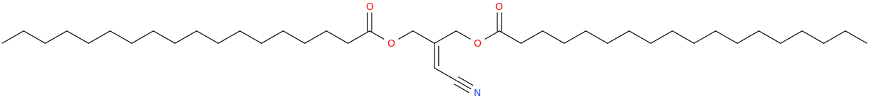 Octadecanoic acid, 3 ​cyano ​2 ​[[(1 ​oxo ​octadecanyl)​oxy]​methyl]​ ​2 ​propenyl ester